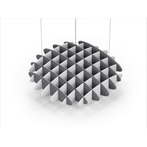 Acoustic Ceiling Sound Trap - 1200mm x 1200mm Round - Grey | White