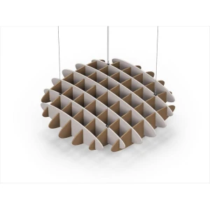 Acoustic Ceiling Sound Trap - 1200mm x 1200mm Round - Light Beige | Brown