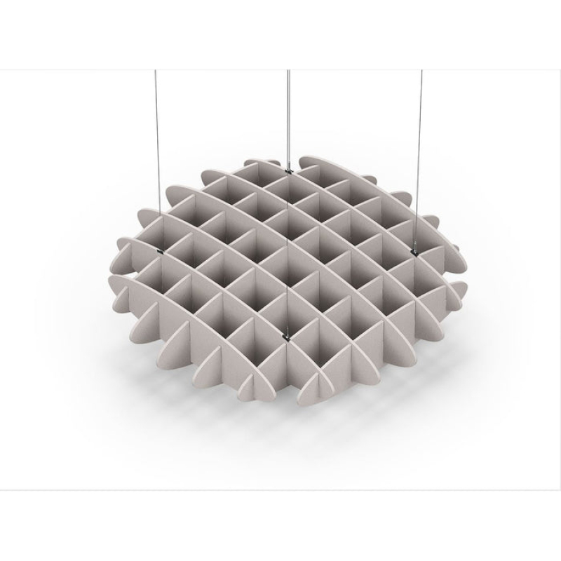 Acoustic Ceiling Sound Trap - 1200mm x 1200mm Round - Light Beige