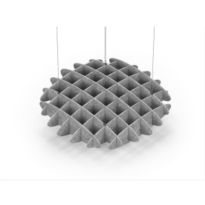 Acoustic Ceiling Sound Trap - 1200mm x 1200mm Round - Marble Grey