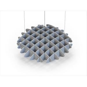 Acoustic Ceiling Sound Trap - 1200mm x 1200mm Round - Marble Grey | Pacific Blue