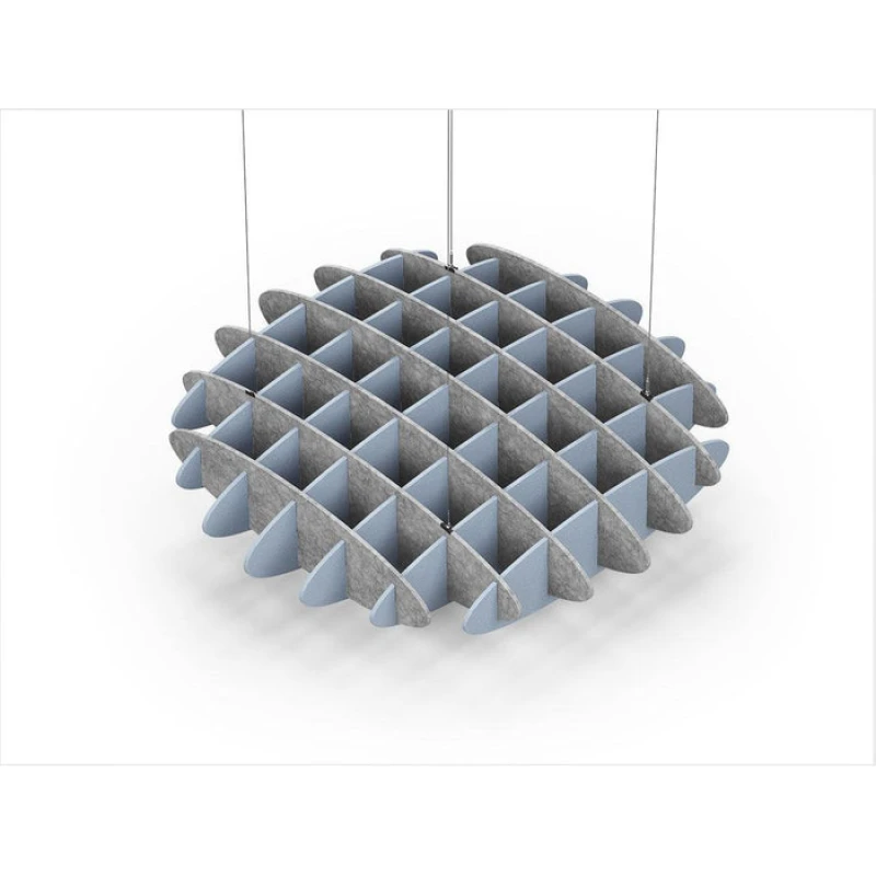 Acoustic Ceiling Sound Trap - 1200mm x 1200mm Round - Marble Grey | Pacific Blue