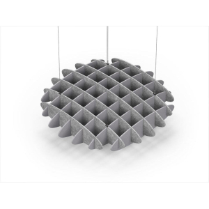 Acoustic Ceiling Sound Trap - 1200mm x 1200mm Round - Marble Grey | Slate Grey