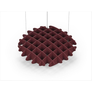 Acoustic Ceiling Sound Trap - 1200mm x 1200mm Round - Maroon