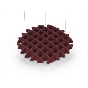 Acoustic Ceiling Sound Trap - 1200mm x 1200mm Round - Maroon