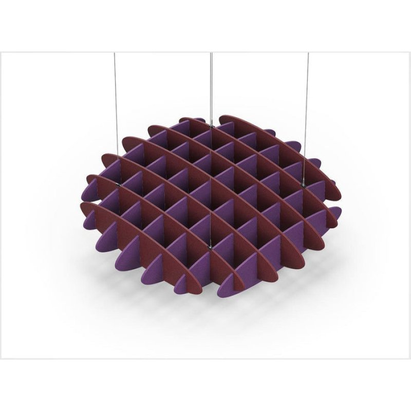 Acoustic Ceiling Sound Trap - 1200mm x 1200mm Round - Maroon | Purple