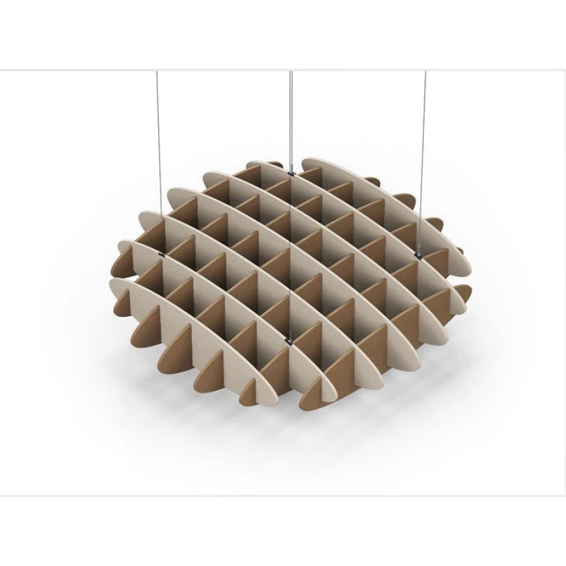 Acoustic Ceiling Sound Trap - 1200mm x 1200mm Round - Natural | Brown