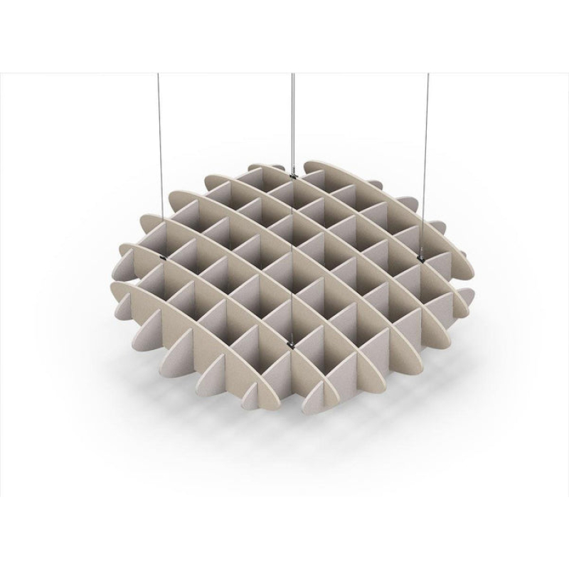 Acoustic Ceiling Sound Trap - 1200mm x 1200mm Round - Natural | Light Beige
