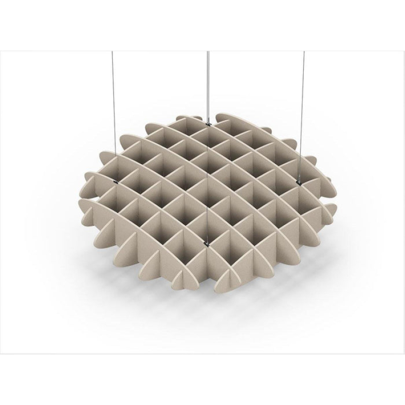 Acoustic Ceiling Sound Trap - 1200mm x 1200mm Round - Natural