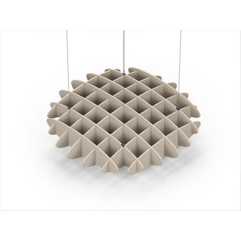 Acoustic Ceiling Sound Trap - 1200mm x 1200mm Round - Natural