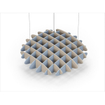 Acoustic Ceiling Sound Trap - 1200mm x 1200mm Round - Natural | Pacific Blue