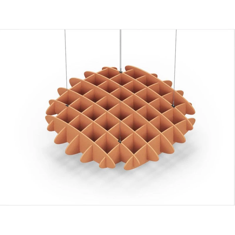 Acoustic Ceiling Sound Trap - 1200mm x 1200mm Round - Orange