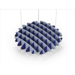 Acoustic Ceiling Sound Trap - 1200mm x 1200mm Round - Pacific Blue | Blue