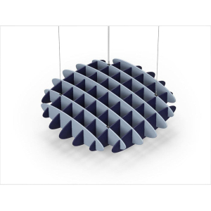 Acoustic Ceiling Sound Trap - 1200mm x 1200mm Round - Pacific Blue | Dark Blue