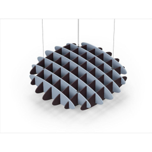 Acoustic Ceiling Sound Trap - 1200mm x 1200mm Round - Pacific Blue | Dark Maroon