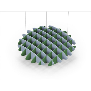 Acoustic Ceiling Sound Trap - 1200mm x 1200mm Round - Pacific Blue | Green