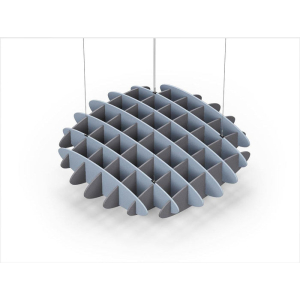 Acoustic Ceiling Sound Trap - 1200mm x 1200mm Round - Pacific Blue | Grey