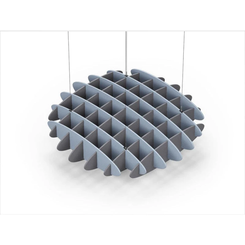 Acoustic Ceiling Sound Trap - 1200mm x 1200mm Round - Pacific Blue | Grey