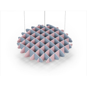 Acoustic Ceiling Sound Trap - 1200mm x 1200mm Round - Pacific Blue | Pink
