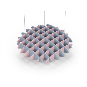 Acoustic Ceiling Sound Trap - 1200mm x 1200mm Round - Pacific Blue | Pink