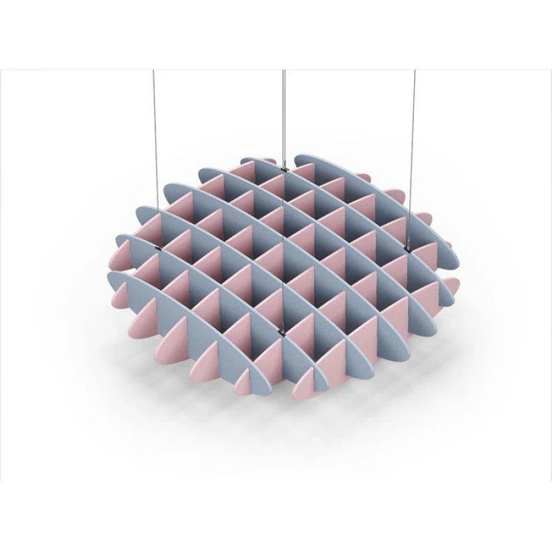Acoustic Ceiling Sound Trap - 1200mm x 1200mm Round - Pacific Blue | Pink