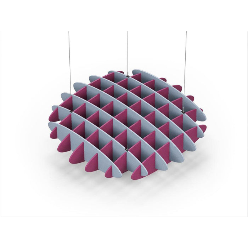 Acoustic Ceiling Sound Trap - 1200mm x 1200mm Round - Pacific Blue | Royal Pink