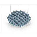 Acoustic Ceiling Sound Trap - 1200mm x 1200mm Round - Pacific Blue | Sky Blue