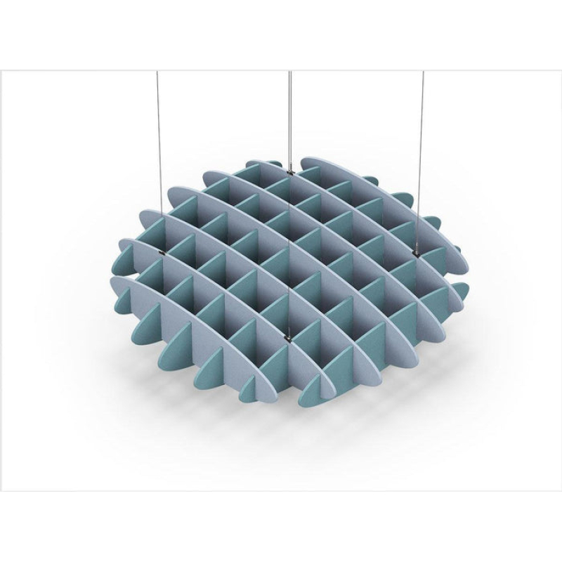 Acoustic Ceiling Sound Trap - 1200mm x 1200mm Round - Pacific Blue | Sky Blue