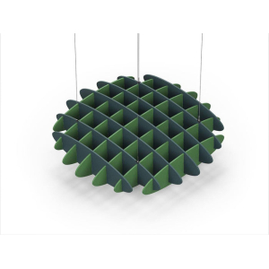 Acoustic Ceiling Sound Trap - 1200mm x 1200mm Round - Peacock Green | Green