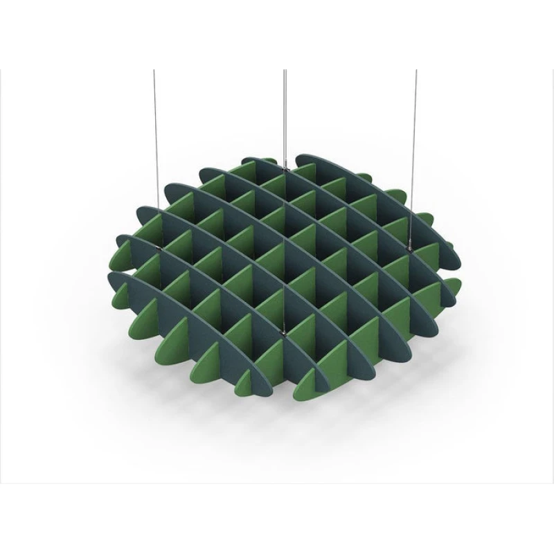 Acoustic Ceiling Sound Trap - 1200mm x 1200mm Round - Peacock Green | Green