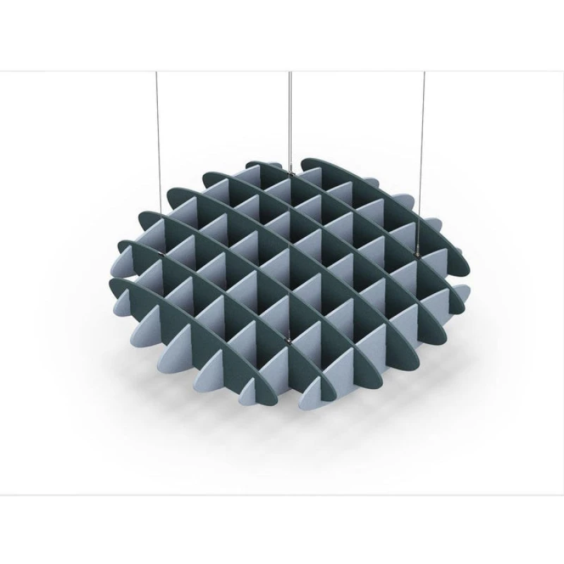 Acoustic Ceiling Sound Trap - 1200mm x 1200mm Round - Peacock Green | Pacific Blue