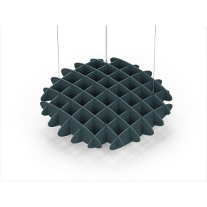 Acoustic Ceiling Sound Trap - 1200mm x 1200mm Round - Peacock Green