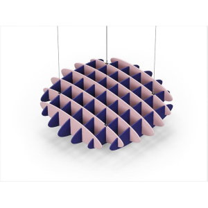Acoustic Ceiling Sound Trap - 1200mm x 1200mm Round - Pink | Blue