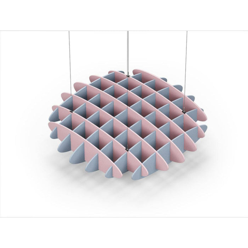 Acoustic Ceiling Sound Trap - 1200mm x 1200mm Round - Pink | Pacific Blue