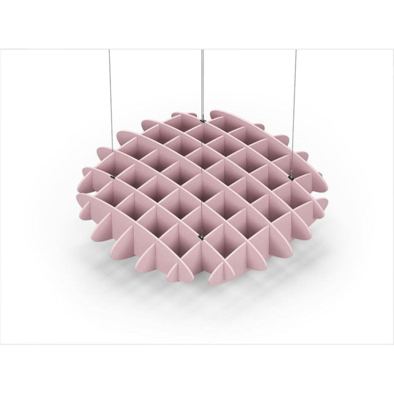 Acoustic Ceiling Sound Trap - 1200mm x 1200mm Round - Pink