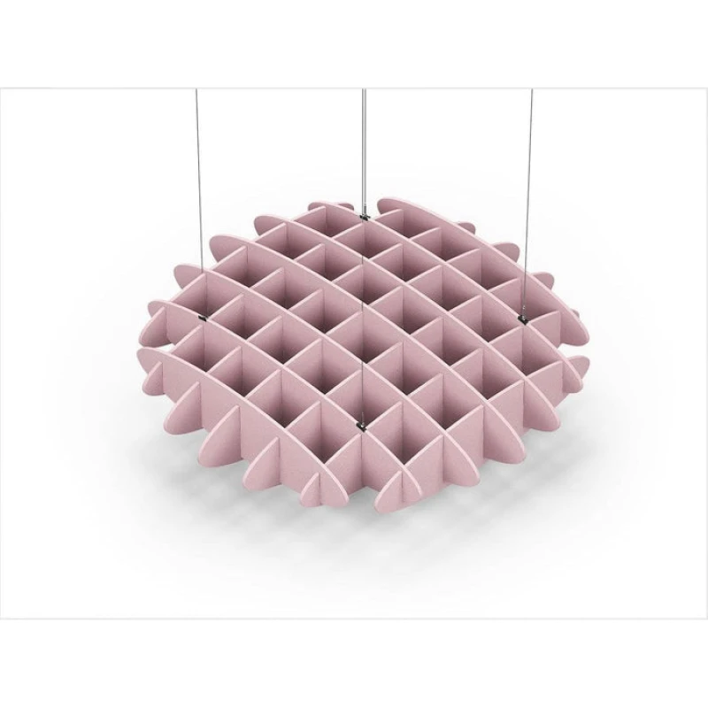 Acoustic Ceiling Sound Trap - 1200mm x 1200mm Round - Pink