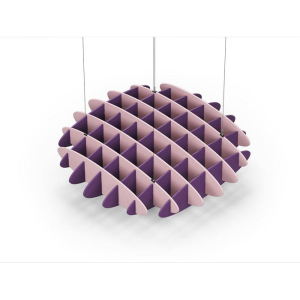 Acoustic Ceiling Sound Trap - 1200mm x 1200mm Round - Pink | Purple