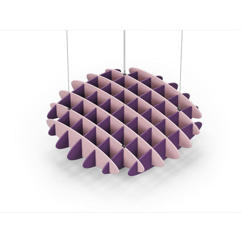 Acoustic Ceiling Sound Trap - 1200mm x 1200mm Round - Pink | Purple