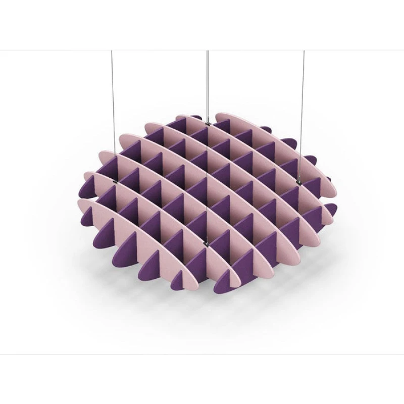 Acoustic Ceiling Sound Trap - 1200mm x 1200mm Round - Pink | Purple