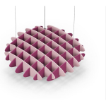 Acoustic Ceiling Sound Trap - 1200mm x 1200mm Round - Pink | Royal Pink