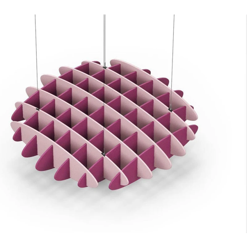 Acoustic Ceiling Sound Trap - 1200mm x 1200mm Round - Pink | Royal Pink