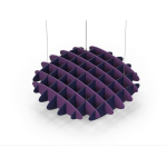 Acoustic Ceiling Sound Trap - 1200mm x 1200mm Round - Purple | Dark Blue