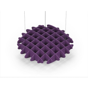 Acoustic Ceiling Sound Trap - 1200mm x 1200mm Round - Purple