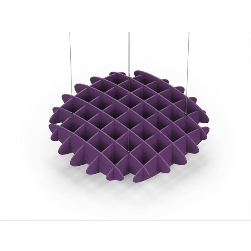 Acoustic Ceiling Sound Trap - 1200mm x 1200mm Round - Purple