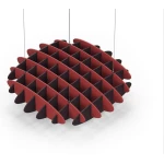 Acoustic Ceiling Sound Trap - 1200mm x 1200mm Round - Red | Dark Maroon
