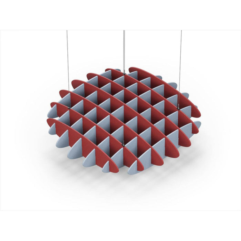 Acoustic Ceiling Sound Trap - 1200mm x 1200mm Round - Red | Pacific Blue