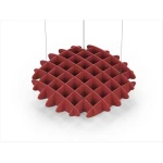 Acoustic Ceiling Sound Trap - 1200mm x 1200mm Round - Red