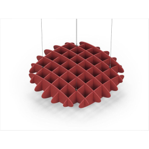 Acoustic Ceiling Sound Trap - 1200mm x 1200mm Round - Red