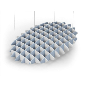 Acoustic Ceiling Sound Trap - 1200mm x 1800mm Oval - White | Pacific Blue