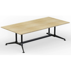 Modulus Twin Post Black Frame Meeting Boardroom Table